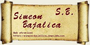 Simeon Bajalica vizit kartica